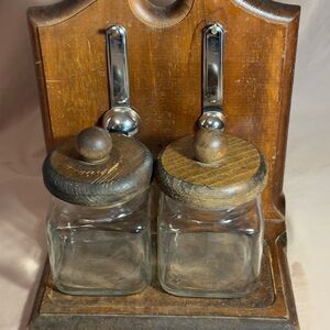 Vintage Coffee/Tea Jars Free Standing Or Mountain On Wall Kitchen Decor